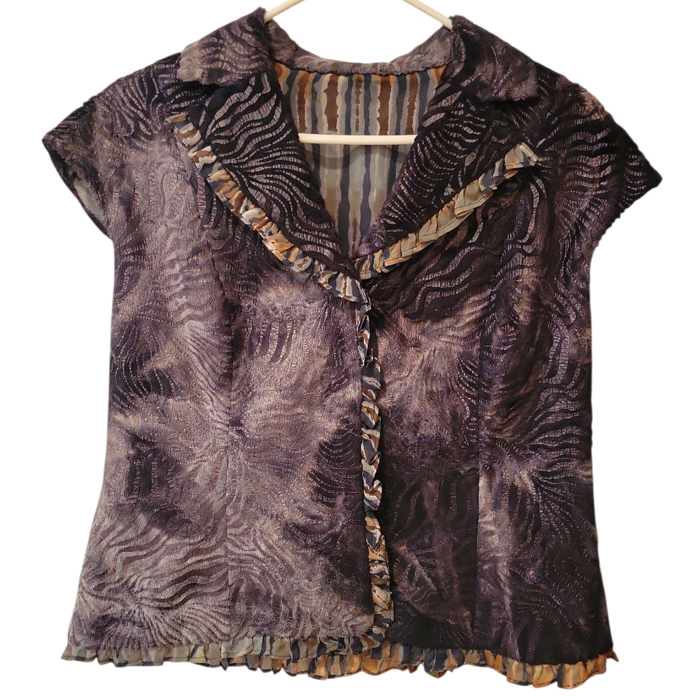 Women's Vintage Faux Fur Animal Print Vest